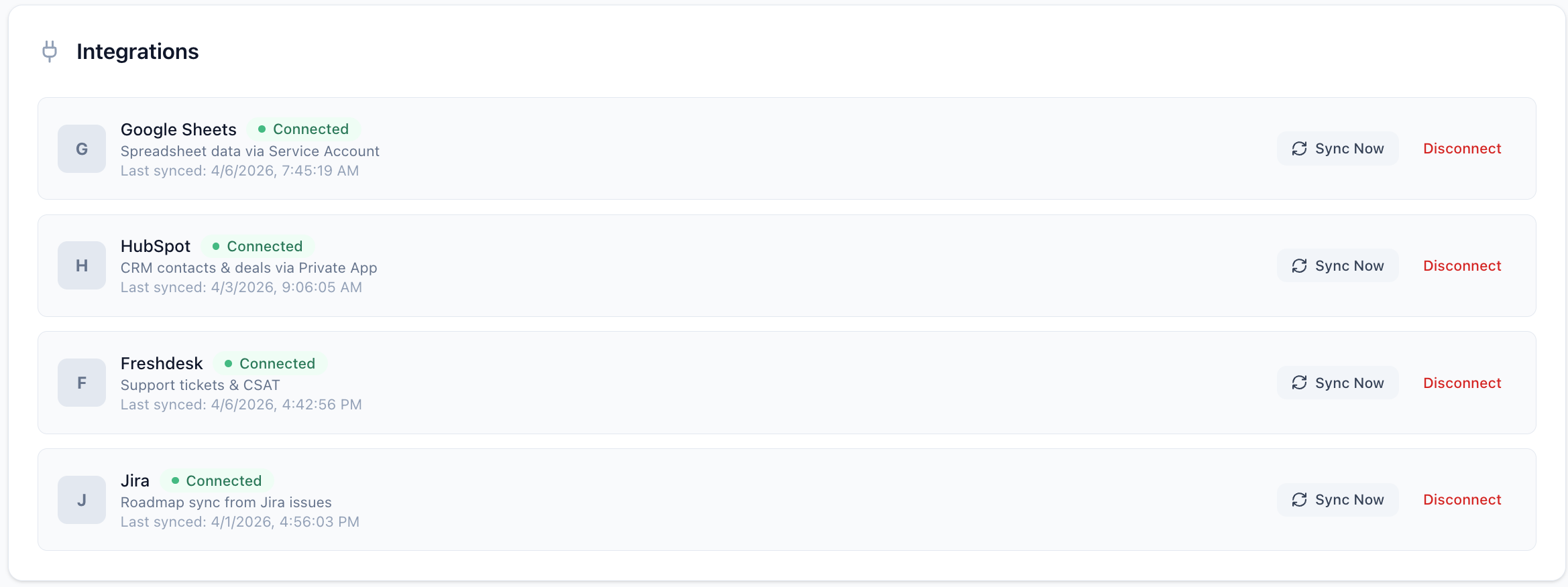 ARGGOS integration hub with HubSpot, Freshdesk, Jira, Stripe